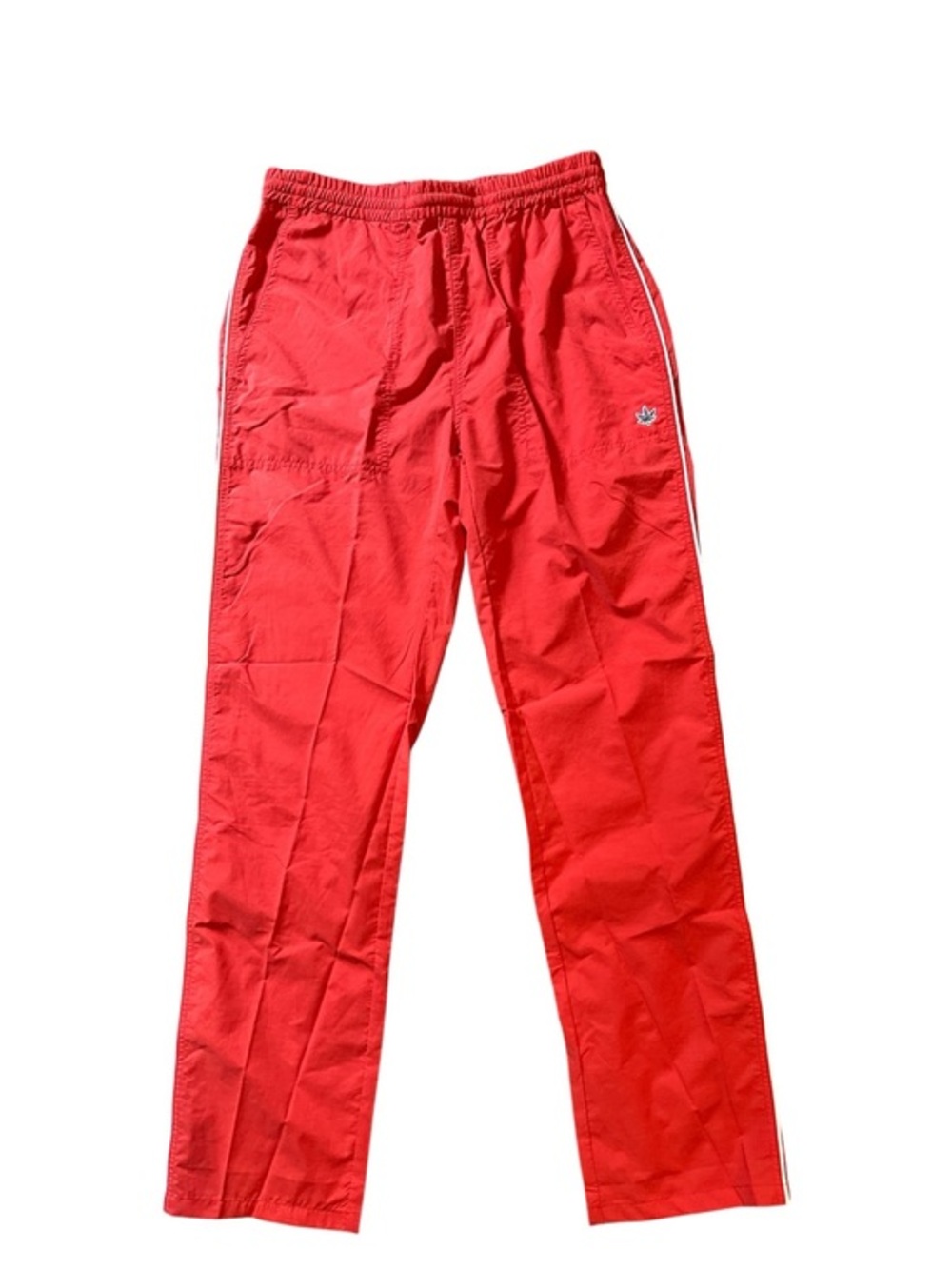 New, BOAST, size small, Red Track Pants, lightweight with white Side Stripe